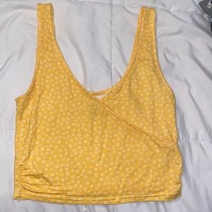 Yellow Floral Tank Top